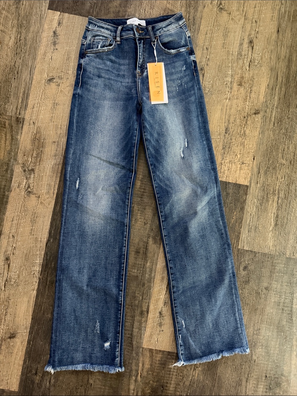 Risen Women's Boot Cut Jeans in Medium Blue NWT 3/26